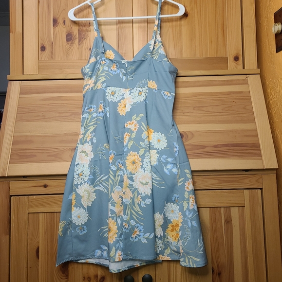 Floral Pattern Casual Sundress - Picture 5 of 5